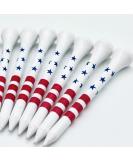 USA Golf Tees - American Flag Design, Pro Length Bamboo Tees, Patriotic Pride 2 3/4 - Pack of 50 - Buy Online on SooperMarket.com
