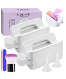 Saviland 7 PCs Dipping Powder Nails Set Starter Kit - Dipping Powder Tools for Recyling Dip Powder Dipping Powder Nails Set Dipping Powder Accessories Dipping Powder Nails Nail Art Set For NAGELDESIGN 05 -Dip Powder Recycling Tool - Buy Online on SooperMarket.com