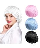 4PCS Silk Bonnet Set for Black Women - Satin Bonnets for Sleeping, Silk Sleep Cap for Curly Hair - Buy Online on SooperMarket.com