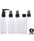 Buy Lufevrm Travel Bottle Set - 4 Leakproof Refillable Spray & Pump Bottles - 80ml for Shampoo & Perfume with Transparent Carrier Pocket - International Shipping Available - Buy Online on SooperMarket.com