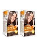 Kativa Brazilian Smoothing - New Hyaluronic Acid Formula | Professional Vegan Hair Smoothing at Home | Up to 12 Weeks of Keratin Treatment - Buy Online on SooperMarket.com