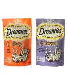 Dreamies Cat Treats Bundle - 2 Flavours - Delectable Duck and Tasty Chicken 60g (one of each) - Buy Online on SooperMarket.com