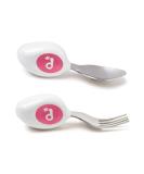 Doddl Cutlery Set Toddler Self Feeding Cutlery Spoon and Fork 12months+ (Magenta) - Buy Online on SooperMarket.com