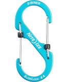 Nite Ize LSBA4-03-R6 S-Biner SlideLock Dual Locking Carabiner | Size #4 | Blue - Buy Online on SooperMarket.com