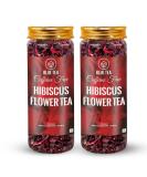 BLUE TEA - Hibiscus Flower Herbal Tea 100 Gram (Pack of 2) || NATURAL COLORANT | Detox || Used for Iced Tea Cocktails Mocktail & Syrups - Vegan - GMO Free | - Buy Online on SooperMarket.com