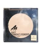 Manhattan Soft Compact Powder bright compact powder with powder quaste for a matt even complexion color naturallle 1 1 x 9g 1 naturallle 9 g (1 Pack) - Buy Online on SooperMarket.com
