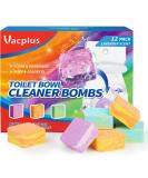 Vacplus Toilet Bowl Cleaners - Fizzy Lavender-Scented Cleaning Cubes | Natural Deodorizing 12 Pack for Sparkling Toilets - Buy Online on SooperMarket.com