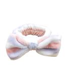 Mom Gifts SPA Headband - Soft Coral Fleece Bow Decoration Makeup Headband for Women - Perfect Mother's Day Gift (Purple White) - Buy Online on SooperMarket.com