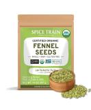 Organic Fennel Seeds (397g/14oz) from Rajasthan, India | USDA Certified | Anti-inflammatory | Ideal for Cooking & Beverages | Resealable Pouch - Buy Online on SooperMarket.com