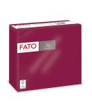 FATO Disposable Paper Napkins | Soft & Absorbent | 40 Pack 38x38 cm 4-Fold 2-Layer Burgundy Color | 100% Pure Cellulose FSC Certified - Buy Online on SooperMarket.com