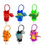 VHOPMORE 6Pcs Kids Travel Hand Sanitizer Bottles with Keychain Holder - Dinosaur Design, 30ml Leak Proof Refillable Containers - Buy Online on SooperMarket.com