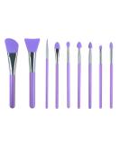 LORMAY 9 Pcs Silicone Makeup Brush Set: Applicator for Face Care  Eyeliner  Eyebrow  Eye Shadow  Lip Makeup and UV Epoxy Resin Crafts (Purple) Purple(9pcs) 9 Piece Set - Buy Online on SooperMarket.com