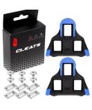 Blue CNC Road Bike Cleats for Shimano SPD-SL - SM-SH10/11/12 | 2 Float - Buy Online on SooperMarket.com
