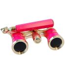 HQRP Rose/Pink-Pearl Opera Glasses with Gold Trim and Crystal Clear Optic - Extendable Handle in Pink/Gold - Buy Online on SooperMarket.com