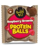 Good4U Raspberry Brownie Protein Ball-High Fibre with Low Sugar Alternative to Protein Bars Mixed with Nut-Healthy Protein Snack-Gluten Free 10 x 40g Pack - Buy Online on SooperMarket.com