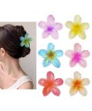 Sivlki 6 pieces of hair clip flower cute acrylic hair clips for women flower hair clip for thick hair claw clip can be used as a gift for girls color - Buy Online on SooperMarket.com