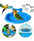 Hanging Bird Bath Tub for Parrot Cage - Shower Box, Feeder & Water Tray Accessories - Buy Online on SooperMarket.com