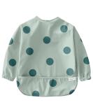 Baby Nom Baby Weaning Bib with Sleeves - Waterproof Baby Bibs for 6-12 Months for Baby Led Weaning Coverall Bibs for Baby Feeding Baby Bibs with Sleeves for Toddlers Apron Bibs for Babies Green - Buy Online on SooperMarket.com