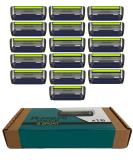 DORCO Pace 6 Sport - Six Blade Razor System with Trimmer and Pivoting Head - 16 Pack Refill (No Handle) 16 Cartridges (No Handle) - Buy Online on SooperMarket.com