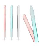 Professional Glass Cuticle Pusher Set - 3 Pieces Cuticle Remover Tool & Precision Nail File for Perfect Nail Care - Buy Online on SooperMarket.com