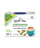 QuikTea Unsweetened Cardamom Chai Tea Latte - 10 Count Single Box - All Natural Preservative Free Authentic Chai 5.64 Ounce (Pack of 1) - Buy Online on SooperMarket.com