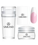 Saviland French Tip Nail Stamp - 4PCS Nail Art Stamper Kit Clear Silicone Nail Stamping Long & Short Jelly Stamper for Nails with Scrapers Nail Stamper Kit for French Manicure Home DIY Nail Salon 1A-4PCS Clear Nail Art Stamper - Buy Online on SooperMarket.com