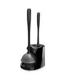 MR.SIGA Toilet Plunger and Bowl Brush Combo for Bathroom Cleaning, Black, 1 Set - Buy Online on SooperMarket.com