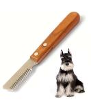 Dog Professional Stripping Knife Stripping Knives Tool for Dogs Hand Stripping Knife for Border Terrier Pet Grooming Tool Ergonomic Wooden Handle (Right) - Buy Online on SooperMarket.com