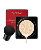 GL-Turelifes Mushroom Head CC Cream Air Cushion Foundation Water Feeling Flawless BB Cream Moisturizing Oil Control Long Lasting Lightweight & Smoothing Natural Concealer (H-02 Natural 0.53 Oz) 15 g (Pack of 1) H-02 Natural - Buy Online on SooperMarket.com