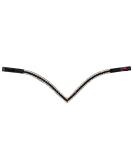 Start Wodenhringriemen Horse Glitter Headband | Leather Diamond Stirring Strap for Warmblood Thoroughbred & Pony - Bangs Black/Black - Buy Online on SooperMarket.com