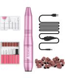Weyi Nail Miller - 20 000 RPM Electric Nail File & 11-in-1 Manicure Set for Gel & Acrylic Nails | Adjustable Speed | Pink - Buy Online on SooperMarket.com