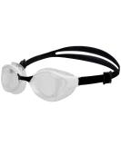 Shop Arena Air-Bold Swipe Swimming Goggles | Unisex UV Protection Glasses with Anti-Fog & Air Seals - Large Size Clear White Black - Buy Online on SooperMarket.com