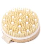 Dry Brushing Body Brush - Round Exfoliating Brush, Body Brush, Dry Brush for Cellulite and Improved Lymphatic Drainage Massager & Body Scrubber Brush for Skin & Body Exfoliator, Skin Brush - Buy Online on SooperMarket.com