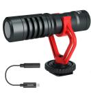 Movo VXR10 Universal Video Microphone with Lightning Dongle Adapter - Shock Mount, Deadcat Windscreen, Case - iPhone 14, 13, 12, 11, XS, XR, X, Pro Max & More - Buy Online on SooperMarket.com