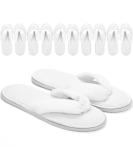 6 Pack Fluffy Coral Fleece Spa Slippers - Reusable House & Guest Slippers for Hotel Travel - Buy Online on SooperMarket.com