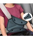 Kids Car Seat Belt Adjuster Universal Seat Belt Safety Cover Harness Strap Adjuster Pad Shoulder Neck Triangle Positioner Child Seat Belt Adjustment Holder Adult Seat Belt Clip Safety Belt Protector Grey - Buy Online on SooperMarket.com