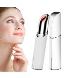 Neck Face Massager - BUV Mini LED Sculpting Tool with 3 Color Modes & Vibration for Enhanced Skin Care - Baby White - Buy Online on SooperMarket.com