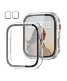 2 Pack Case with Tempered Glass Screen Protector for Apple Watch Series SE(2022) 6/5/4 40mm JZK Slim Guard Bumper Full Coverage Hard PC Protective Cover HD Ultra-Thin Cover for iWatch 40mm Clear Clear/Clear 40mm - Buy Online on SooperMarket.com