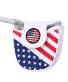 USA Mallet Putter Cover Headcover Magnetic Golf Head Covers Headcovers Club Protective Equipment for Scotty Cameron Odyssey Two Ball Taylormade Durable - Buy Online on SooperMarket.com