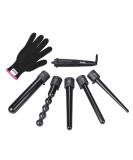Zealite 5 in 1 Curling Iron Set - Luxurious Hair Curling Wand with Free Heat Resistant Glove | International Shipping Available - Buy Online on SooperMarket.com