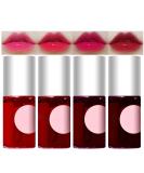 Matte Lip Stain Tint Set - 4 Colors, Multi Stick Hydrating Formula - Long-Lasting Wear - Easy Application - Shimmery Finish - 7ml (4 PCS) - Buy Online on SooperMarket.com