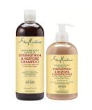 Shea Moisture Jamaican Black Castor Oil Strengthen, Grow & Restore Shampoo & Conditioner Set - 16 oz. & 13 oz. Combination Pack - Buy Online on SooperMarket.com