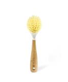 Full Circle Be Good Kitchen Dish Brush with Bamboo Handle, Single Brush, White - Buy Online on SooperMarket.com