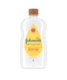 Johnson's Baby Oil Mineral Oil Enriched with Shea & Cocoa Butter to Prevent Moisture Loss Hypoallergenic 20 fl. oz - Buy Online on SooperMarket.com