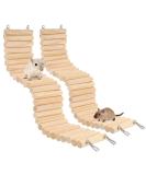 SOSPIRO 2pcs Wooden Hamster Ladder Bridge Small Animal Climbing Stair Bendable Rat Cage Habitat Toy for Hamsters Chipmunks and Other Small Animals - Buy Online on SooperMarket.com