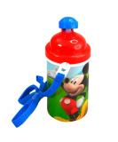 Zak Designs Disney Mickey Mouse One Touch Button Water Bottles with Reusable Built in Straw  Carrying Strap - Safe Approved BPA Free  Easy to Clean  for Kids Girls Boys  Goodies Home Travel - Buy Online on SooperMarket.com