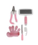 Small Pet Grooming Set Deep Cleansing Humanized Rabbits Grooming Kit Easy Fast for Small Animal(Large pink) - Buy Online on SooperMarket.com