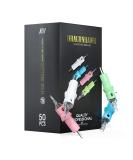 Dragonhawk Tattoo Cartridges Needles Kit - 50Pcs Mixed Sizes - Disposable Standard Needles for Studio Artists - Dragonhawklabs - 1007RM, 1009RM, 1001RL, 1003RL, 1005RL, 10 Curved Magnum, 10 Round Liner - Buy Online on SooperMarket.com