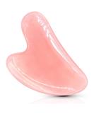 COOESS Gua Sha Tool - Natural Rose Quartz Facial Massage Tool for Eyes Neck & Body | Genuine Jade Stone Gua Sha for Radiant Skin - Buy Online on SooperMarket.com