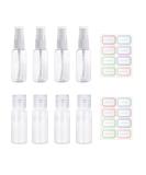 8 pieces 20 ml of transparent travel bottles Spray bottles Laternable spray container for women men travel refillable cosmetics toilet items with 2 sheets of free labels - Buy Online on SooperMarket.com
